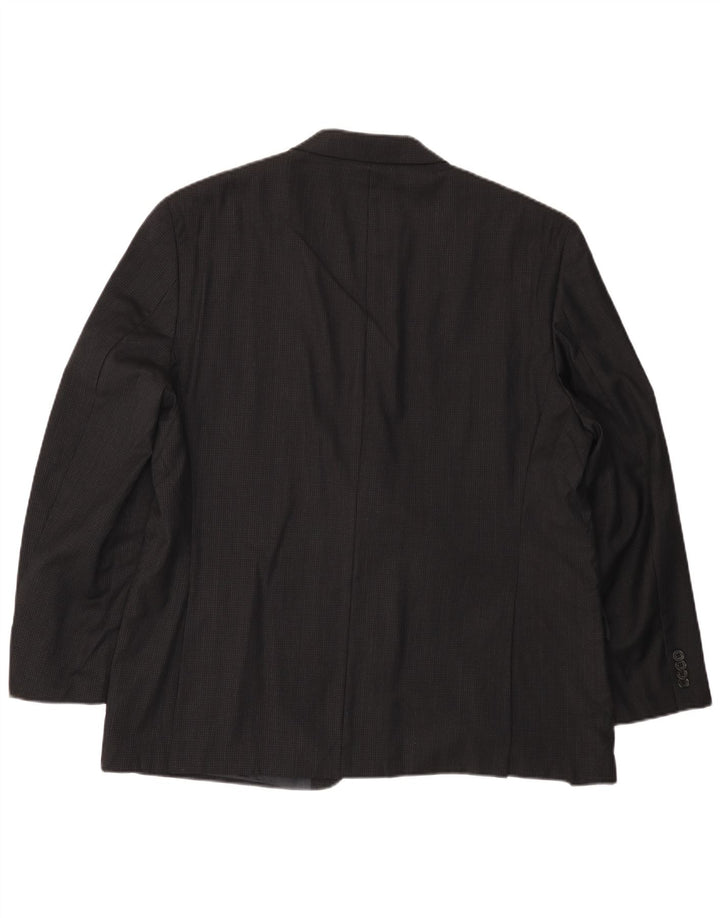 MICHAEL KORS Veste blazer à 2 boutons pour homme UK 46 3XL Laine noire