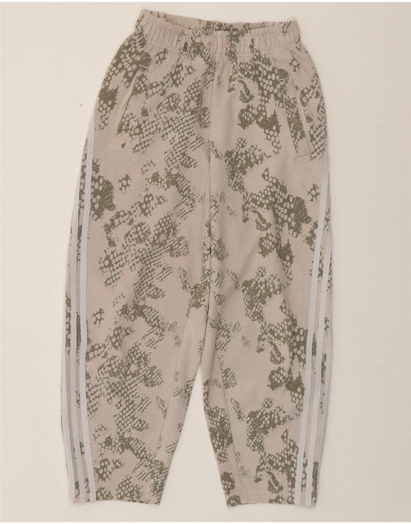 ADIDAS Pantalon de survêtement pour femme UK 4/6 XS Beige Camouflage Coton