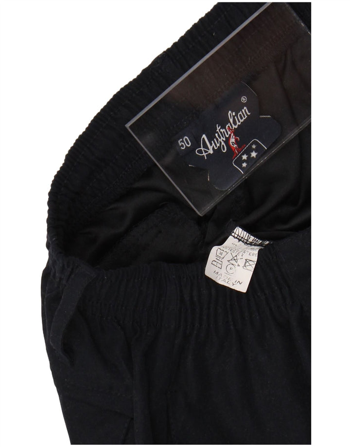 AUSTRALIAN L'ALPINA Pantalon Chino Homme IT 50 Large W30 L30 Bleu Marine