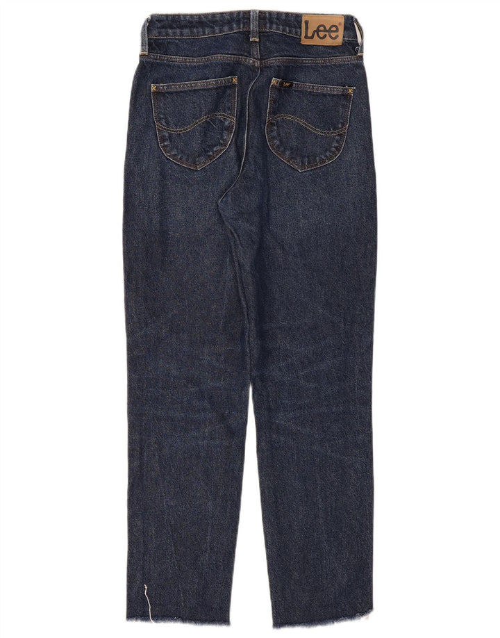 Lee Jean Mom Droit Femme W25 L27 Bleu Marine Coton