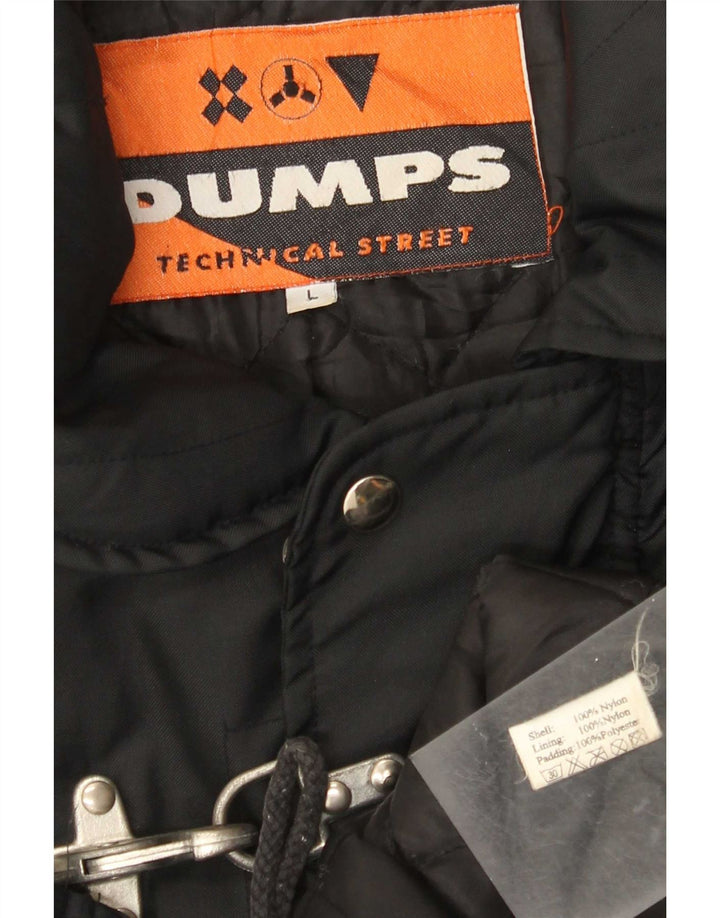 vintage Mens Duffle Jacket UK 40 Grand Nylon Noir