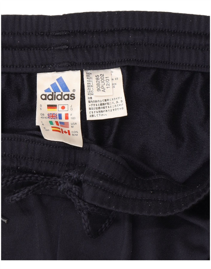 Adidas Pantalon de survêtement pour homme UK 40/42 Bleu marine moyen Polyester