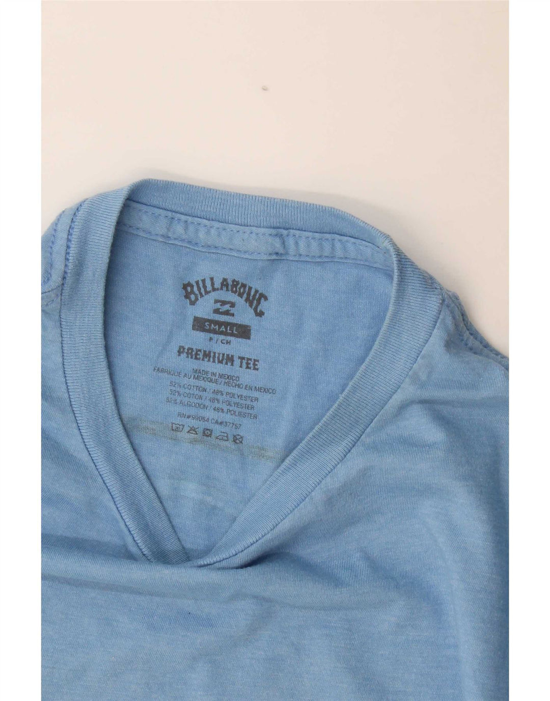 Billabong Mens Graphic T-Shirt Top Small Bleu Coton