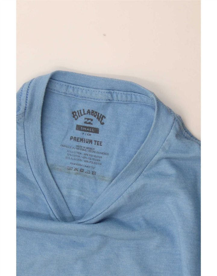 Billabong Mens Graphic T-Shirt Top Small Bleu Coton