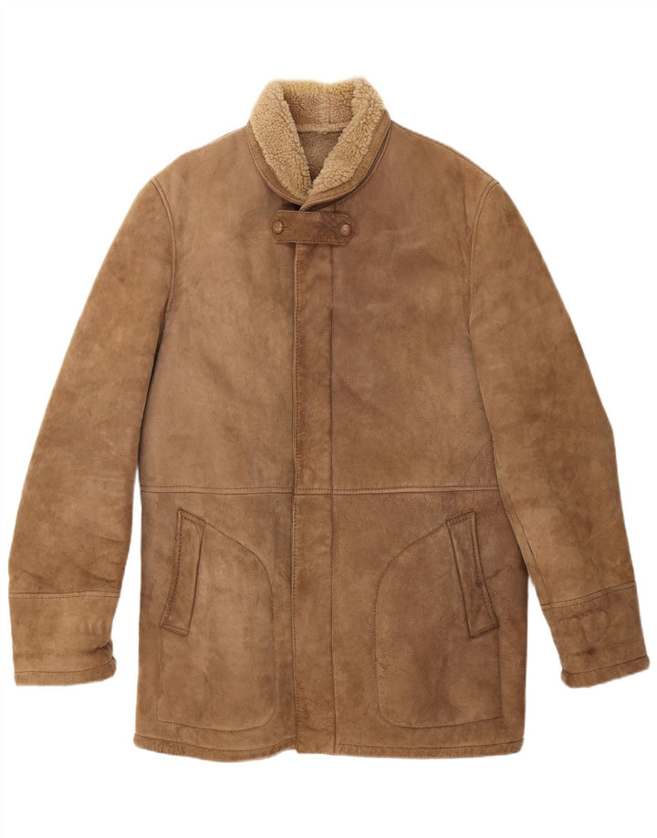 Everest Veste en peau de mouton pour homme IT 54 2XL Beige