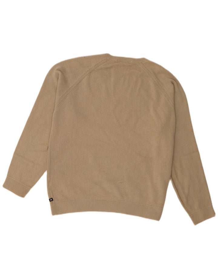 Marks & Spencer Pull col rond homme en coton beige moyen