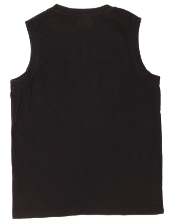 Kappa Débardeur Graphique Homme Noir Moyen Coton