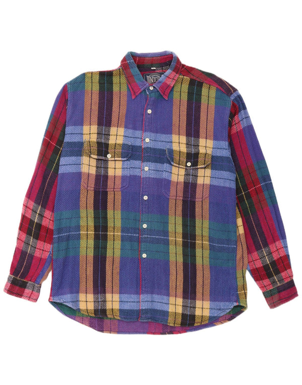 Chemise en flanelle pour hommes Junior.D XL à carreaux multicolores