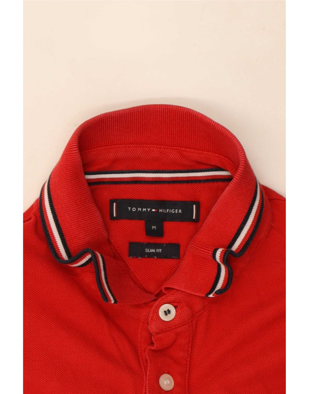 Tommy Hilfiger Polo Slim Fit Homme Rouge Moyen