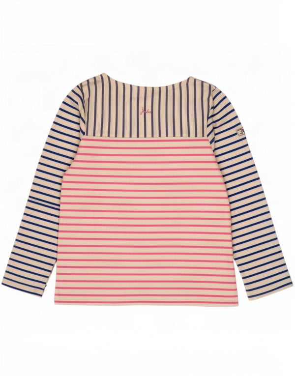 Joules Haut à manches longues pour femme UK 44 Large Coton rayé multicolore