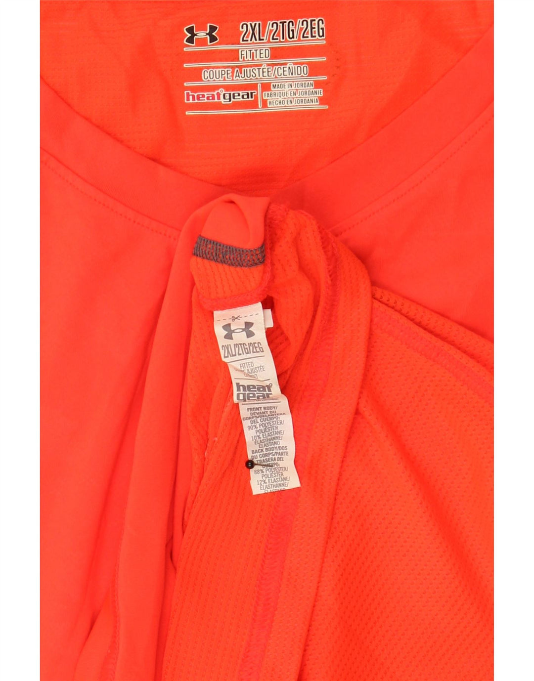 Under Armour Débardeur Heat Gear Homme 2XL Orange Polyester