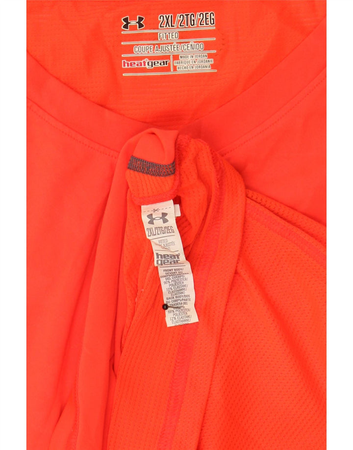 Under Armour Débardeur Heat Gear Homme 2XL Orange Polyester