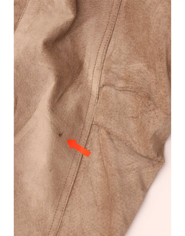 Bagatelle Manteau en daim pour femme US 10 Grand cuir marron