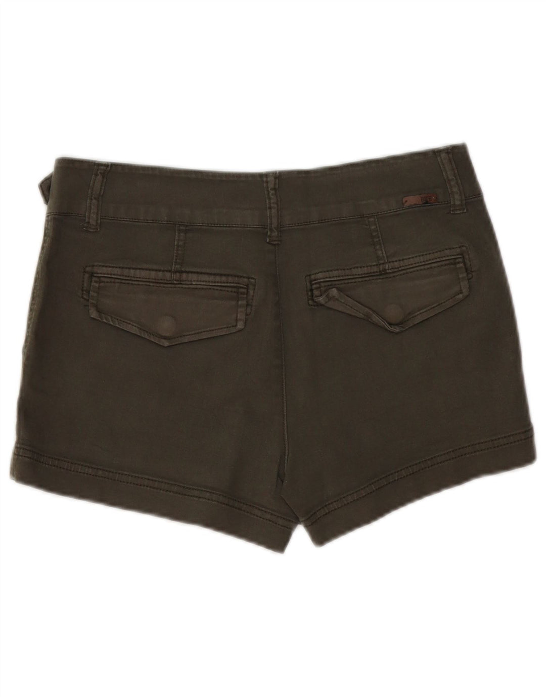 BKE Short en Jean Femme W27 Petit Kaki Coton