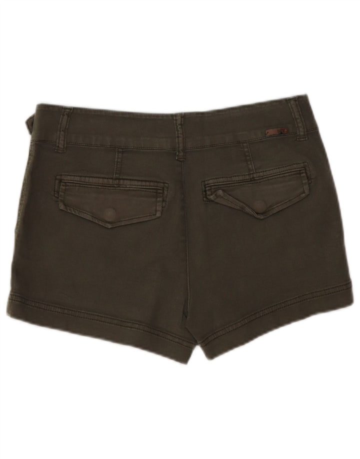 BKE Short en Jean Femme W27 Petit Kaki Coton