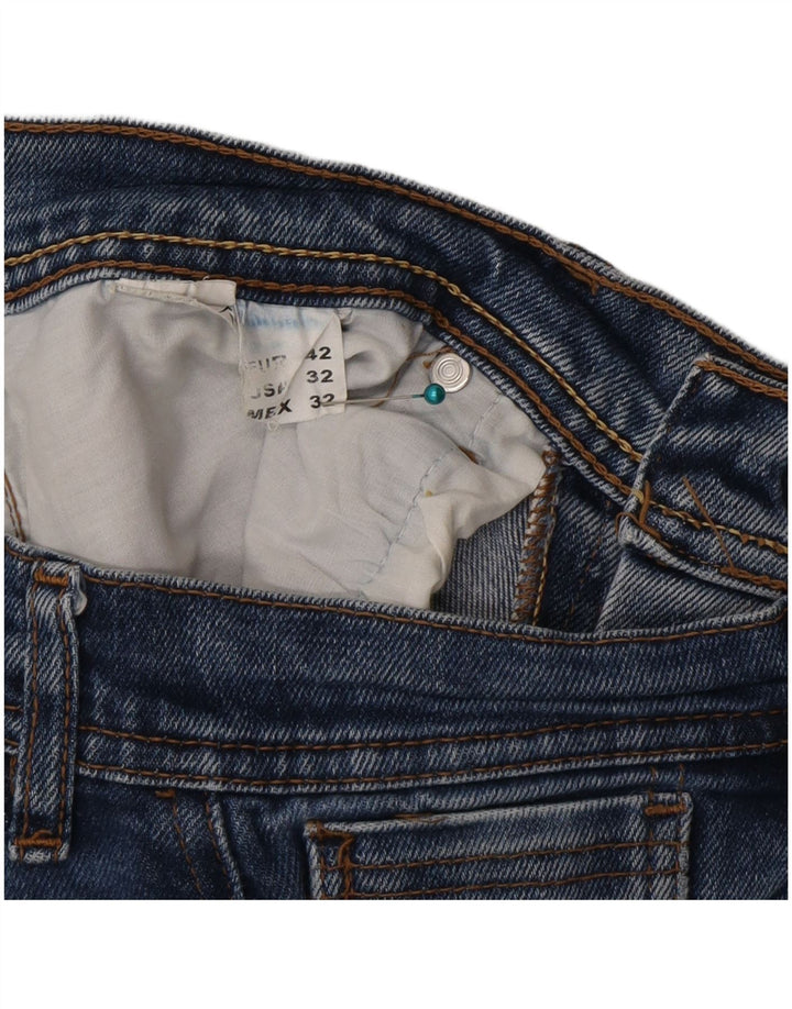 Zara Jean slim pour homme EU 42 Large W32 L30 Bleu