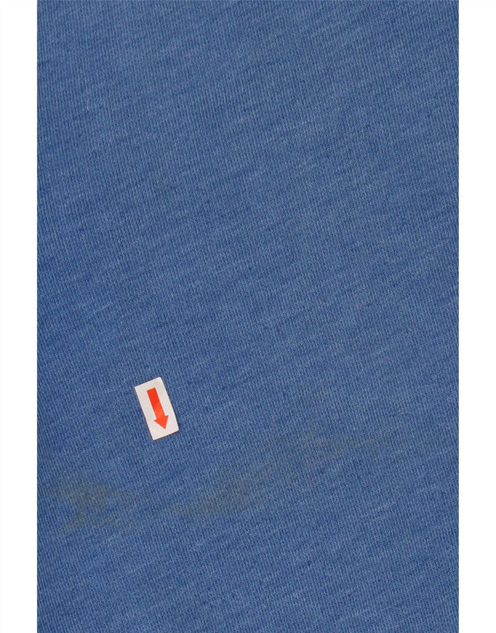 Superdry Pull à capuche graphique pour homme en coton bleu moyen