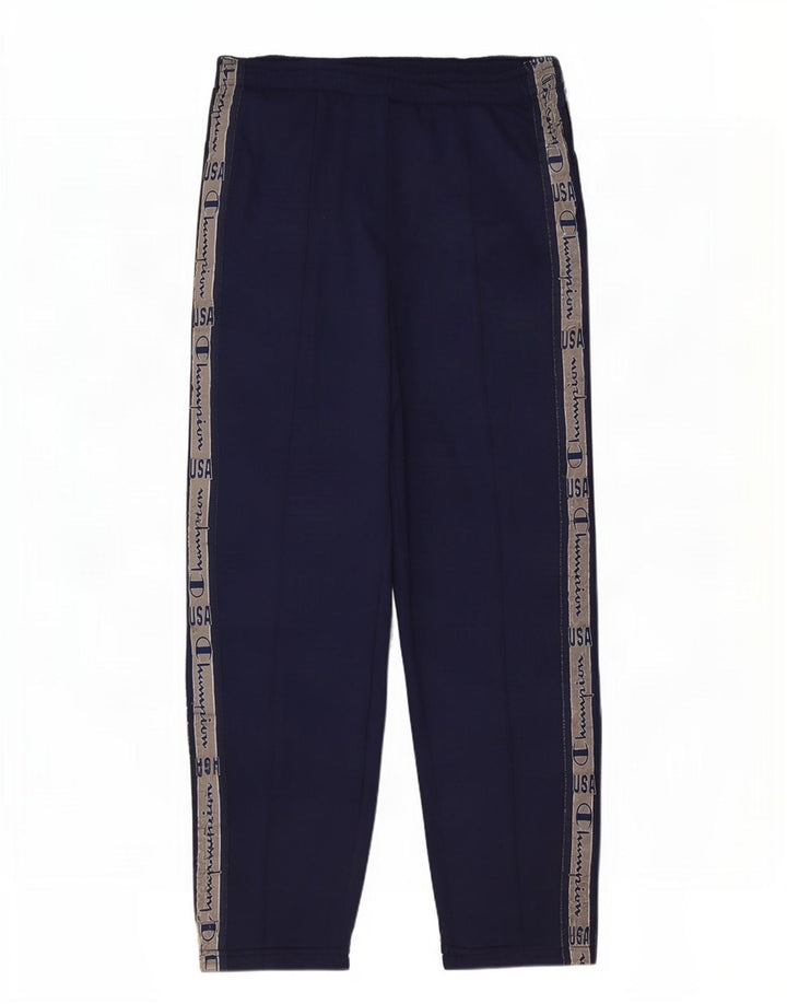 Champion Pantalon De Survêtement Graphique Homme Large Bleu Marine Colourblock