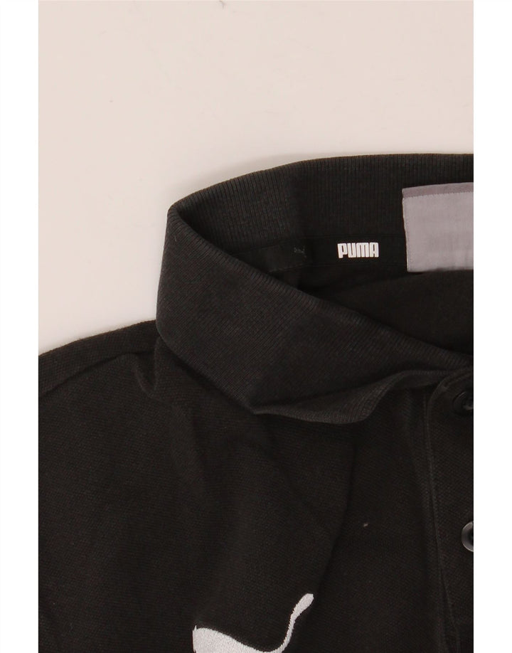 PUMA Polo Homme Noir Moyen Coton