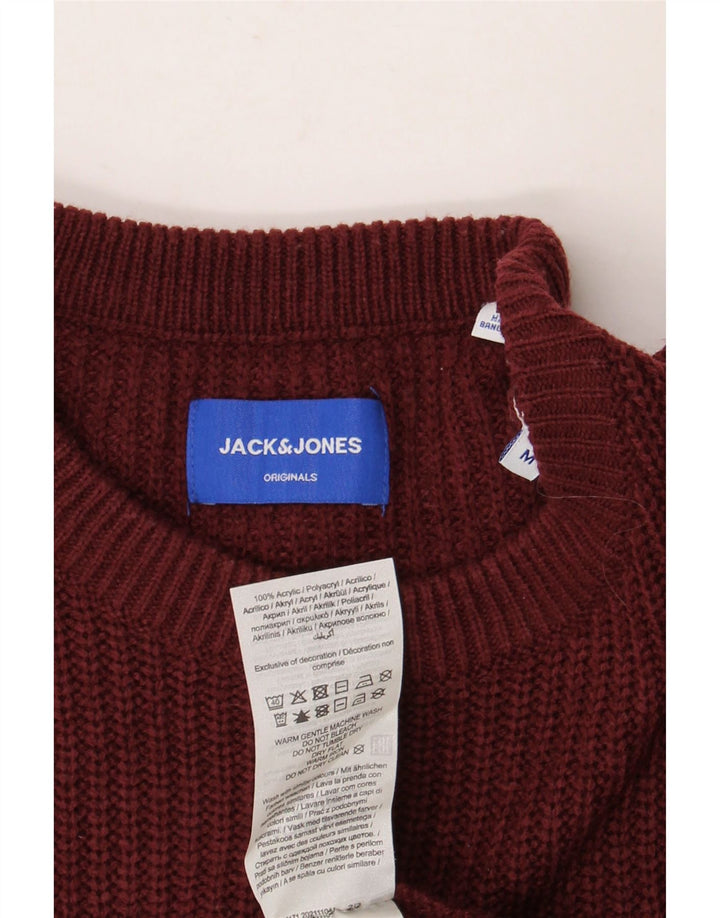 Jack & Jones Pull Col Rond Homme Acrylique Bordeaux Moyen