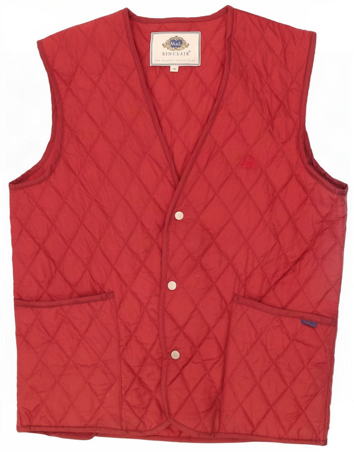 Sinclair Gilet matelassé pour homme UK 38 Medium Bordeaux Nylon