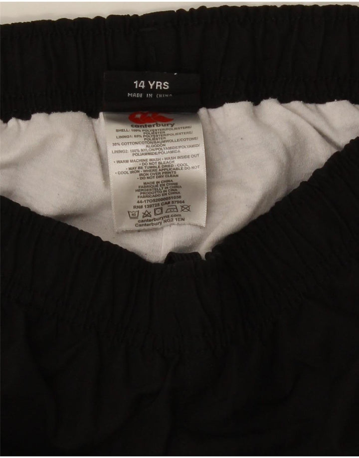 Canterbury Pantalon de Survêtement Graphique Garçon 13-14 ans Noir Polyester