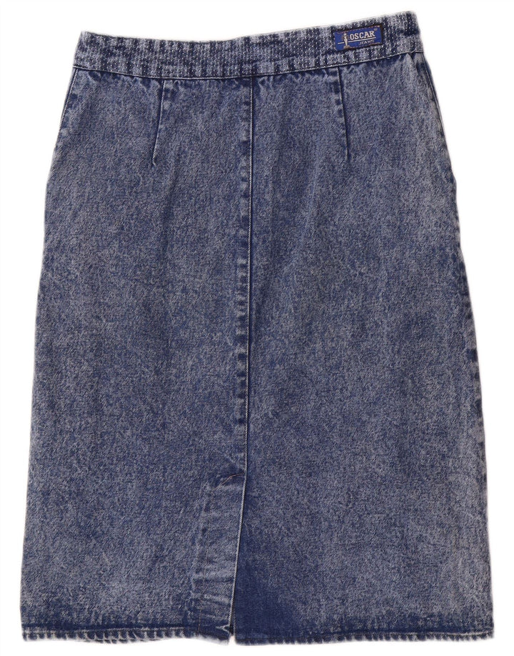 jupe en denim femme vintage IT 44 Medium W32 Bleu