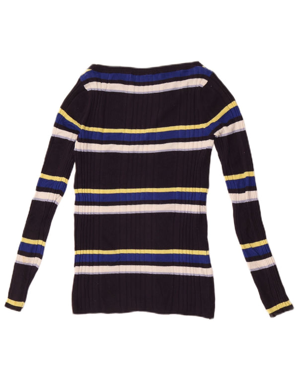 Marks & Spencer Pull col bateau pour femme UK 8 Small Bleu marine