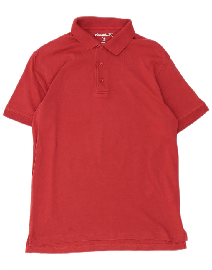 Eddie Bauer Polo Homme Coton Rouge Moyen