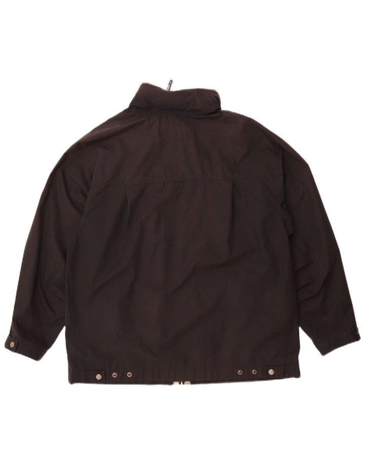 Jack Wolfskin Veste de pluie pour homme UK 40 Large Noir Polyester