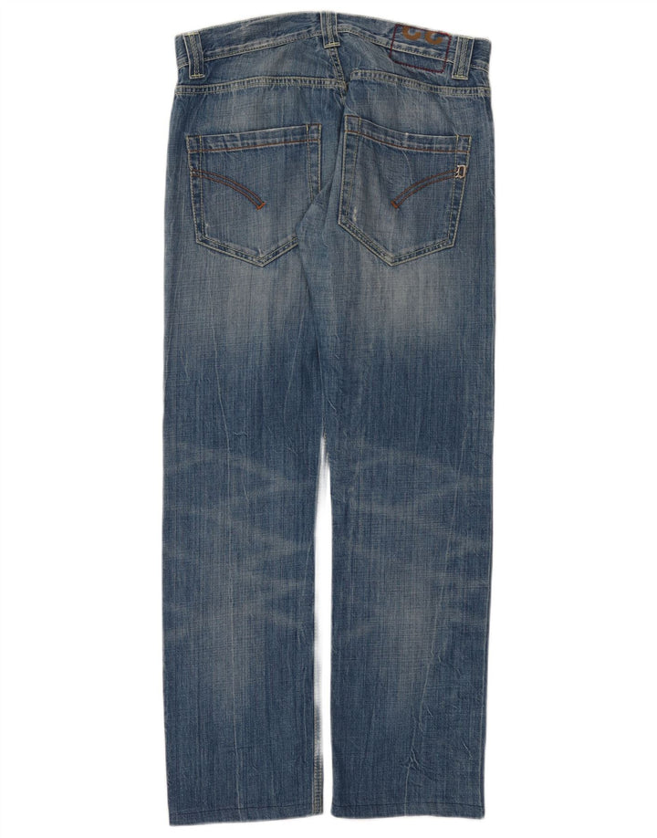 Dondup Jean droit vieilli femme W32 L30 coton bleu