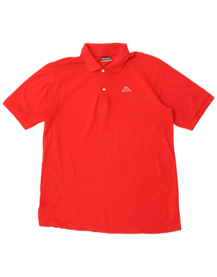 Kappa Polo Homme XL Rouge Coton