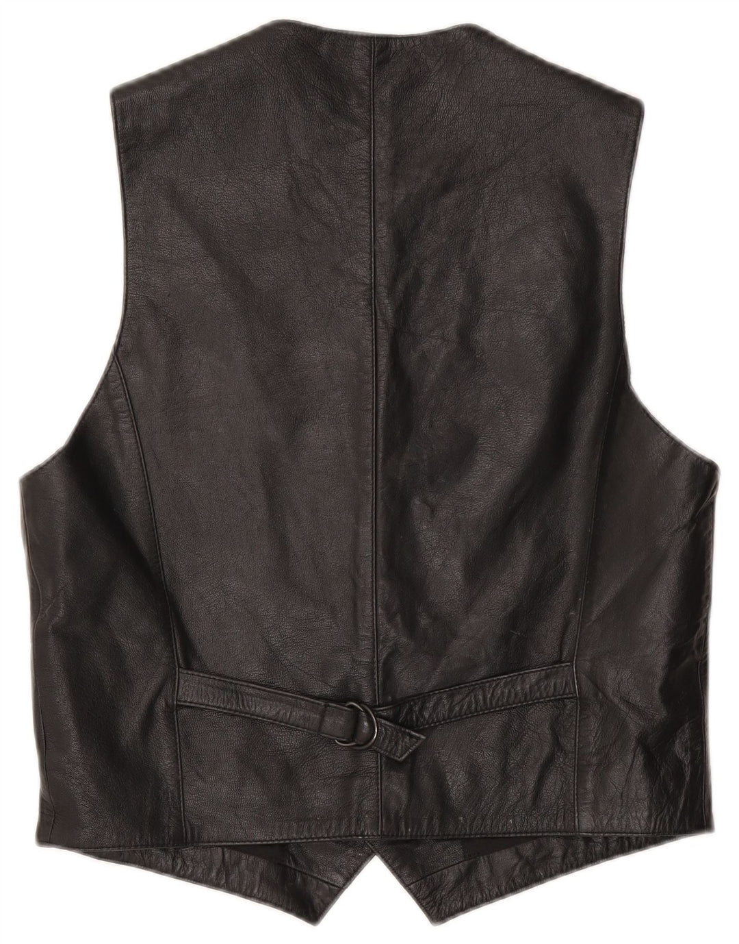 gilet en cuir homme vintage IT 50 Moyen Noir