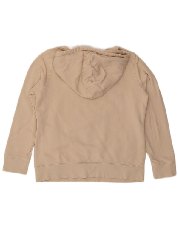 Adidas Pull à capuche graphique pour femme UK 8 Petit coton beige