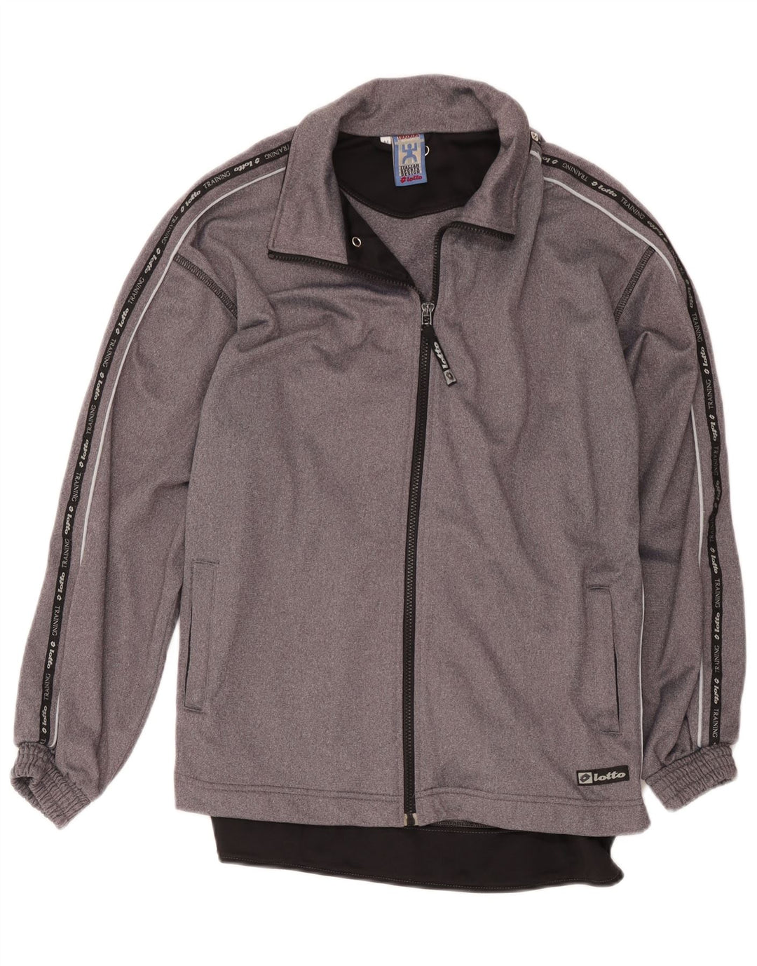 Lotto Veste de Survêtement Graphique Homme Gris Moyen Polyester Colorblock