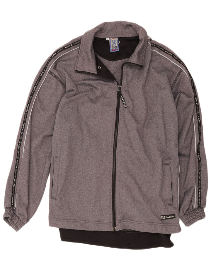 Lotto Veste de Survêtement Graphique Homme Gris Moyen Polyester Colorblock