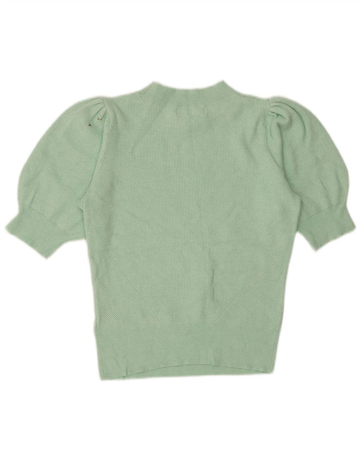 Marks & Spencer Pull court à col roulé pour femme UK 10 Petit Vert