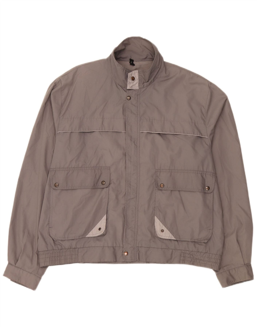 C & A Veste Bomber Homme IT 58 4XL Gris Colorblock Polyester
