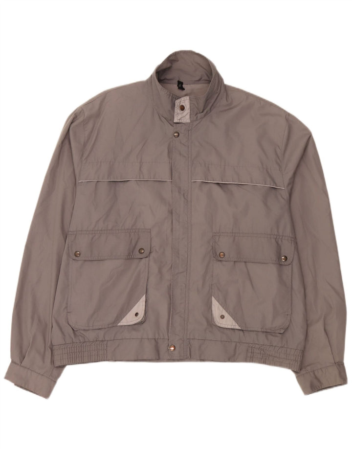 C & A Veste Bomber Homme IT 58 4XL Gris Colorblock Polyester