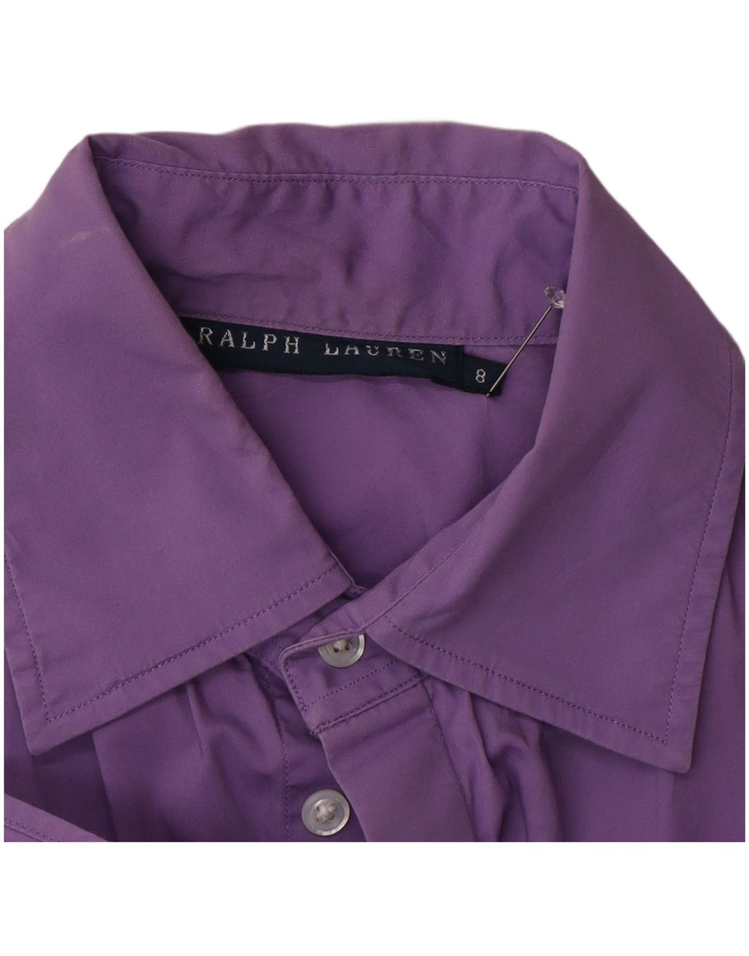 Ralph Lauren Chemise à manches courtes pour femme US 8 Violet moyen