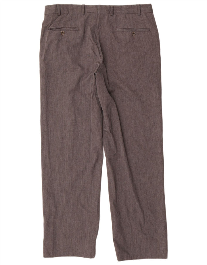 BROOKS BROTHERS Pantalon de Costume Droit 346 Homme W35 L30 Gris Laine
