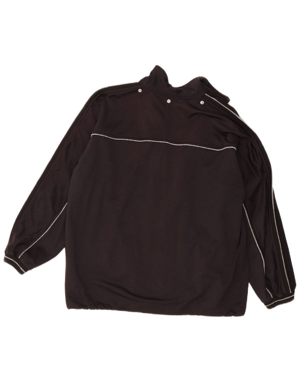 Champion Veste de survêtement surdimensionnée pour femme UK 10 Petit Noir Polyester