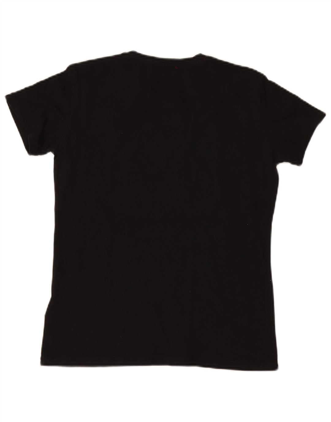 GUESS T-shirt graphique pour femme UK 12 en coton noir moyen