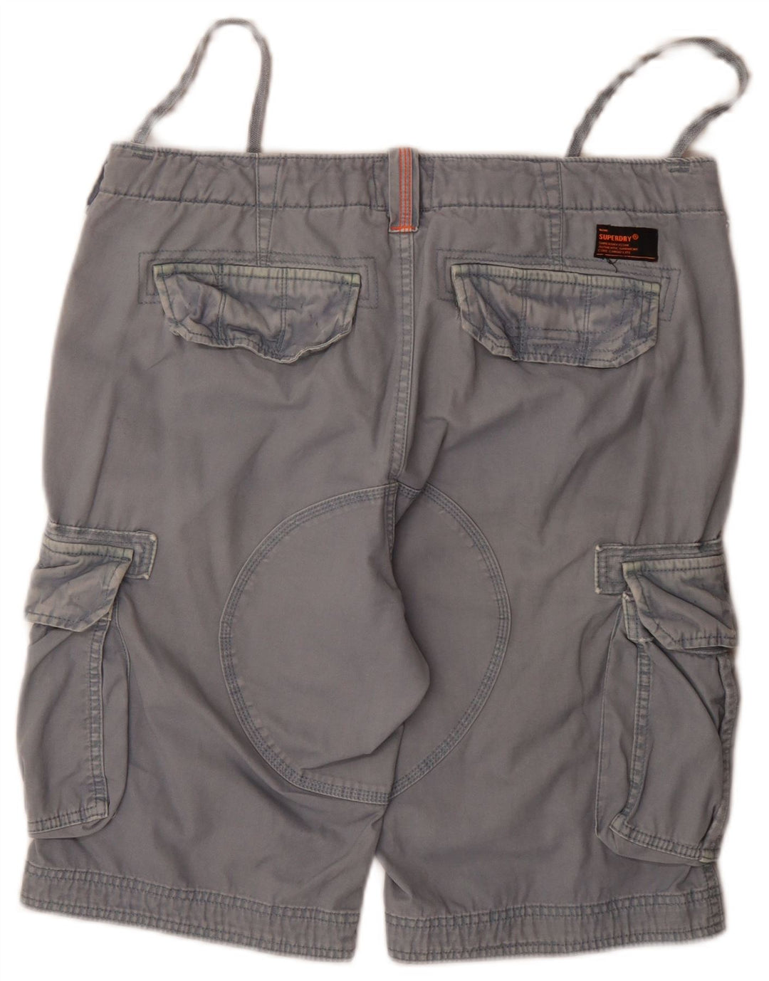 Superdry Short Cargo W36 Large Bleu Coton Homme