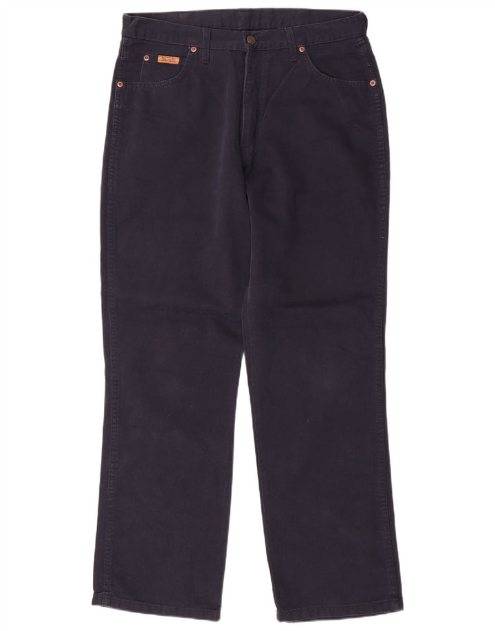 WRANGLER Pantalon décontracté droit Ohio W34 L30 pour homme en coton bleu marine
