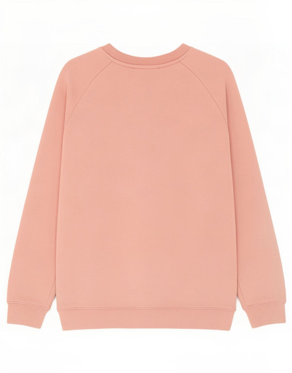 Adidas Sweat-shirt surdimensionné graphique pour femme UK 8 Petit coton rose