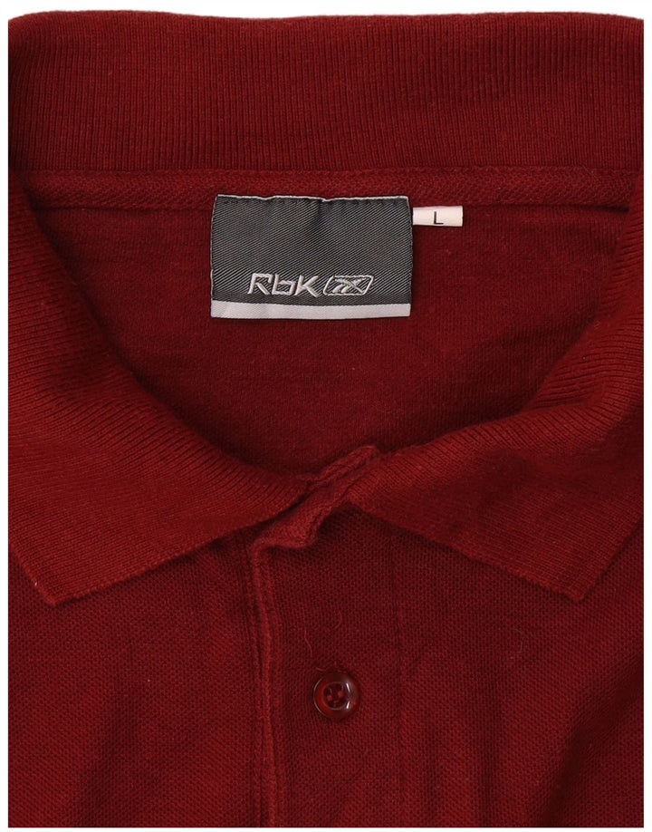 REEBOK Polo Homme Grand Rouge