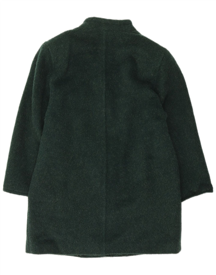 ELENA MIRO Manteau croisé pour femme UK 14 Grande laine verte