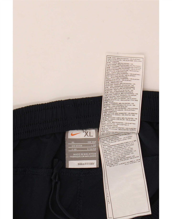 Nike Pantalon de survêtement pour homme XL Bleu marine Colorblock Polyester