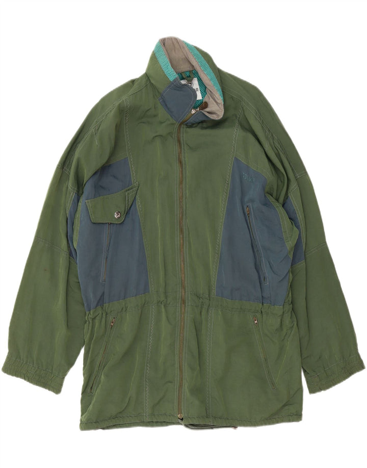 Colmar Veste de Pluie Homme UK 40 Large Vert Colorblock Polyamide
